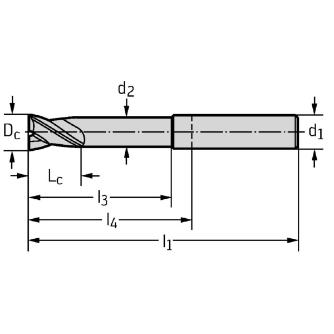ワルタージャパン（株） 超硬スクエアエンドミル H602681 超硬スクエアエンドミル H602681-2