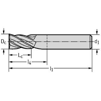 ワルタージャパン（株） 超硬スクエアエンドミル MC111 超硬スクエアエンドミル MC111.3.18A4D-WJ30TF