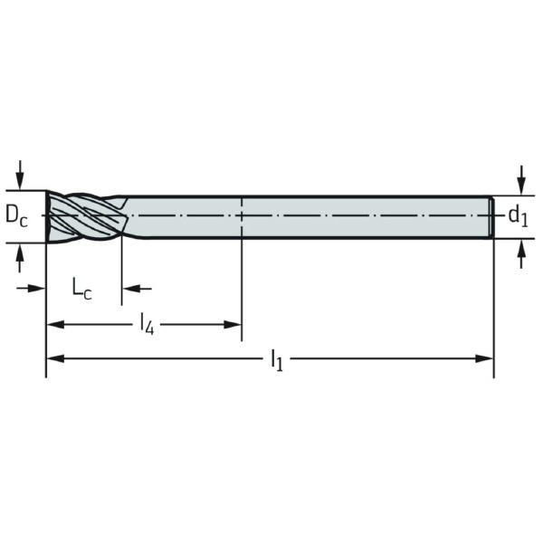 ワルタージャパン（株） 超硬スクエアエンドミル MC112 超硬スクエアエンドミル MC112-12.5A4X-WJ30TF