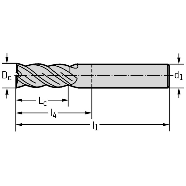 ワルタージャパン（株） 超硬スクエアエンドミル MC122 超硬スクエアエンドミル MC122-20.0A5B-WJ30TF