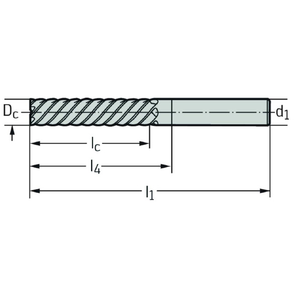 ワルタージャパン（株） 超硬スクエアエンドミル MC187 超硬スクエアエンドミル MC187-20.0A8L-WB10TG