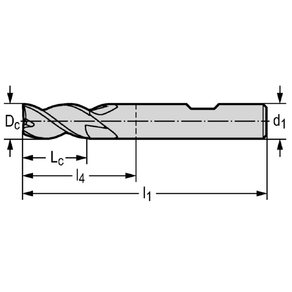 ワルタージャパン（株） 超硬スクエアエンドミル MC230 超硬スクエアエンドミル MC230-01.0W3B-WK40TF