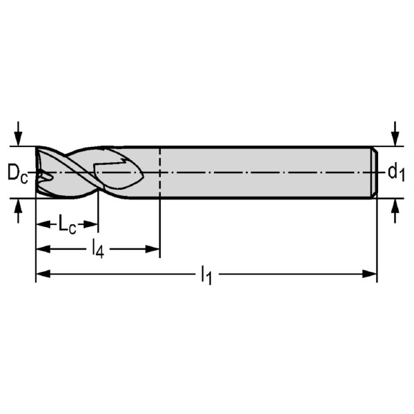 ワルタージャパン（株） 超硬スクエアエンドミル MC230 超硬スクエアエンドミル MC230-02.0A3S-WK40TF