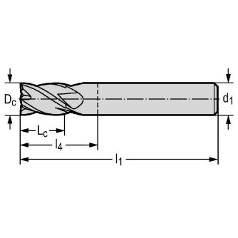 ワルタージャパン（株） 超硬スクエアエンドミル MC230 超硬スクエアエンドミル MC230-02.0A4A-WK40TF