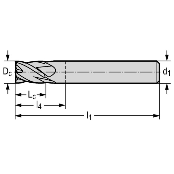 ワルタージャパン（株） 超硬スクエアエンドミル MC230 超硬スクエアエンドミル MC230-02.0A4S-WK40TF