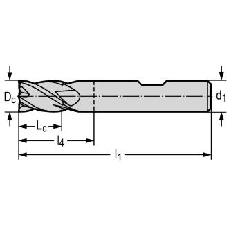 ワルタージャパン（株） 超硬スクエアエンドミル MC230 超硬スクエアエンドミル MC230-02.0W4A-WK40TF