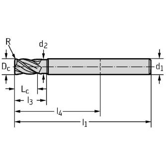 ワルタージャパン（株） セラミック肩削り / 溝削りエンドミル MC セラミック肩削り　／　溝削りエンドミル MC275-10.0A4P100C-WIS10