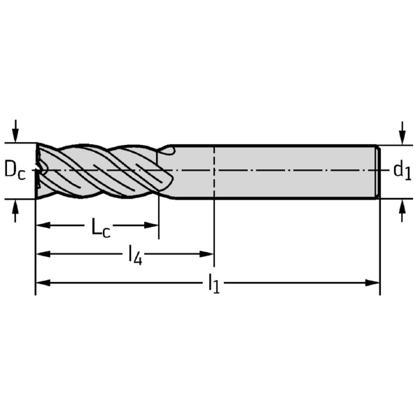ワルタージャパン（株） 超硬スクエアエンドミル MC388 超硬スクエアエンドミル MC388-12.0A4B-WB10TG