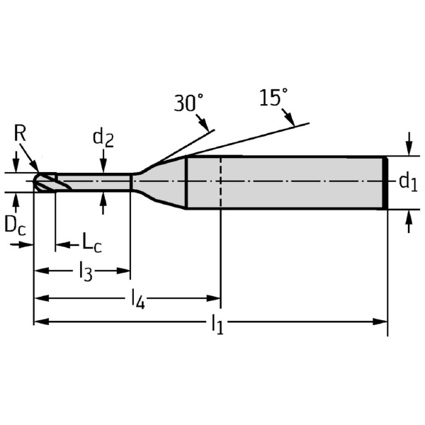 ワルタージャパン（株） 超硬ミニボールノーズエンドミル H404691 超硬ミニボールノーズエンドミル H404691-2-10