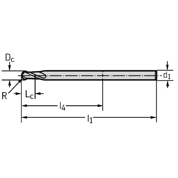 ワルタージャパン（株） 超硬ボールノーズエンドミル H8004788 超硬ボールノーズエンドミル H8004788-3-57