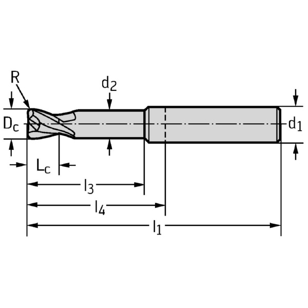 ワルタージャパン（株） 超硬ラジアスエンドミル H8005728 超硬ラジアスエンドミル H8005728-5