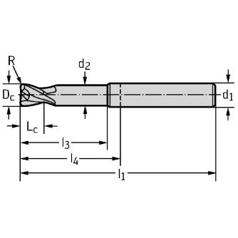ワルタージャパン（株） 超硬ラジアスエンドミル MC213 超硬ラジアスエンドミル MC213-10.0A2L030C-WJ30TF