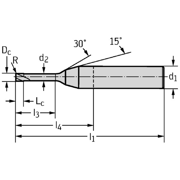 ワルタージャパン（株） 超硬ラジアスエンドミル MC281 超硬ラジアスエンドミル MC281-01.5A2M020C-WB10TG