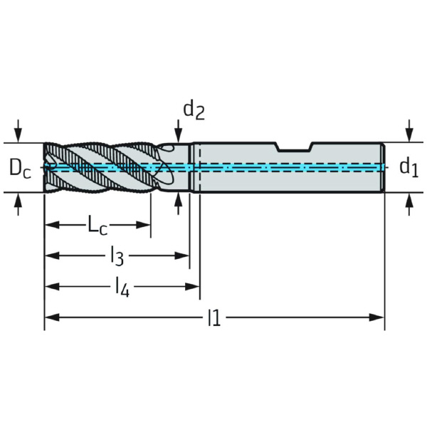 ワルタージャパン（株） 超硬肩削り / 溝削りエンドミル MC319 超硬肩削り　／　溝削りエンドミル MC319-05.0W4BC-WK40TF