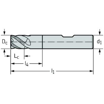 ワルタージャパン（株） 超硬肩削り / 溝削りエンドミル MC320 超硬肩削り　／　溝削りエンドミル MC320-08.0W3A-WK40TF