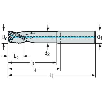 ワルタージャパン（株） 超硬ラフィングエンドミル MD265 超硬ラフィングエンドミル MD265-20.0A3BC-WJ30DD