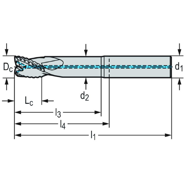 ワルタージャパン（株） 超硬ラフィングエンドミル MD265 超硬ラフィングエンドミル MD265-20.0A3XD-WJ30UU