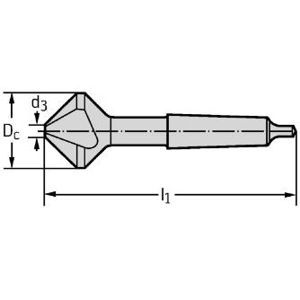 ワルタージャパン（株） HSS カウンターシンク 90° E7819 ＨＳＳ　カウンターシンク　９０° E7819-20.5