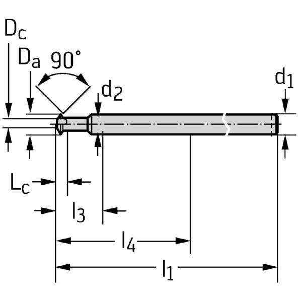 ワルタージャパン（株） 超硬表 / 裏バリ取りエンドミル MC504 超硬表　／　裏バリ取りエンドミル MC504-10.0A6L-WJ30TF