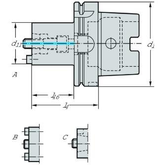 ワルタージャパン（株） アダプターおよびクランプユニット A100M アダプターおよびクランプユニット A100M.7.063.055.25.HSK