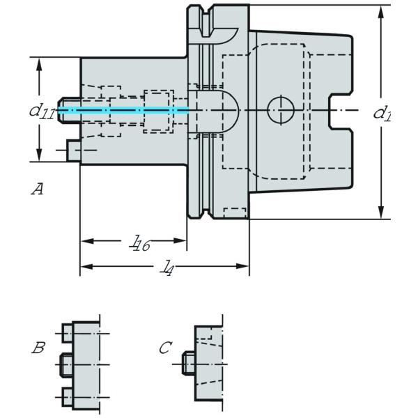 ワルタージャパン（株） アダプターおよびクランプユニット A100M アダプターおよびクランプユニット A100M.7.063.055.25.HSK