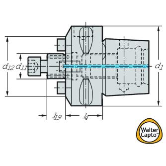 ワルタージャパン（株） アダプターおよびクランプユニット AK155 アダプターおよびクランプユニット AK155.8.C6.035.32