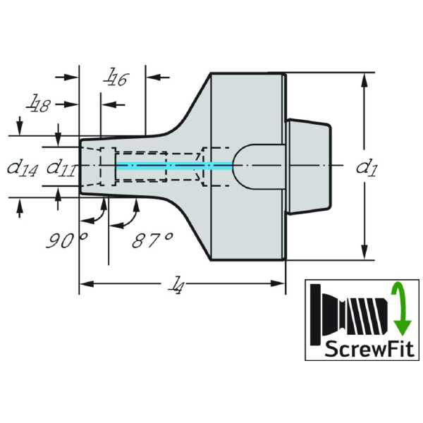 ワルタージャパン（株） アダプターおよびクランプユニット AK520 アダプターおよびクランプユニット AK520.N63.T28.085CO