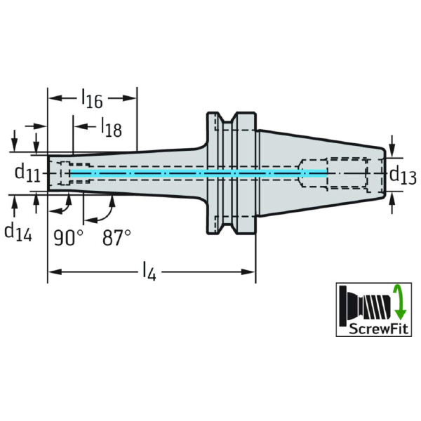 ワルタージャパン（株） アダプターおよびクランプユニット AK540 アダプターおよびクランプユニット AK540.BT40.T22.070CO