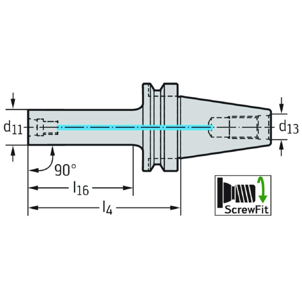ワルタージャパン（株） アダプターおよびクランプユニット AK541 アダプターおよびクランプユニット AK541.BT50.T22.120CO