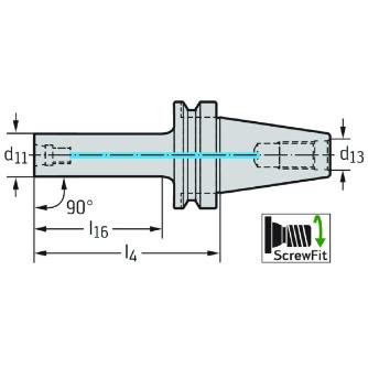 ワルタージャパン（株） アダプターおよびクランプユニット AK541 アダプターおよびクランプユニット AK541.BT50.T36.170CO