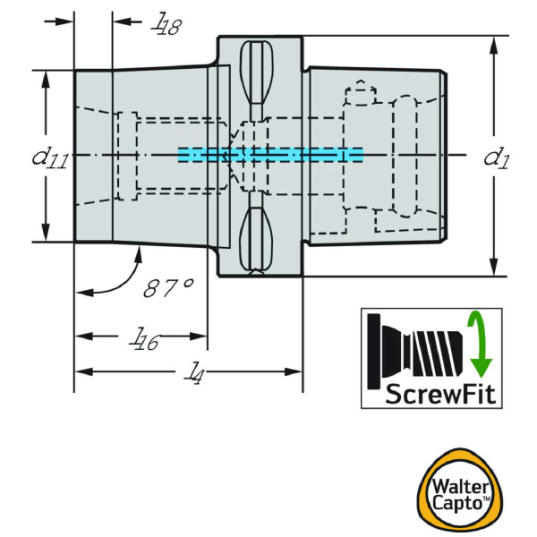 ワルタージャパン（株） アダプターおよびクランプユニット AK580 アダプターおよびクランプユニット AK580.C5.T45.55