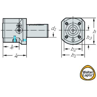 ワルタージャパン（株） アダプターおよびクランプユニット C3 アダプターおよびクランプユニット C3-LC2030-00060M