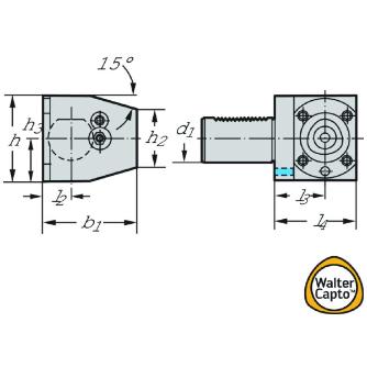 ワルタージャパン（株） アダプターおよびクランプユニット C3 アダプターおよびクランプユニット C3-LC2030-41020M