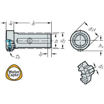 ワルタージャパン（株） アダプターおよびクランプユニット C3 アダプターおよびクランプユニット C3-NC2000-08018-32