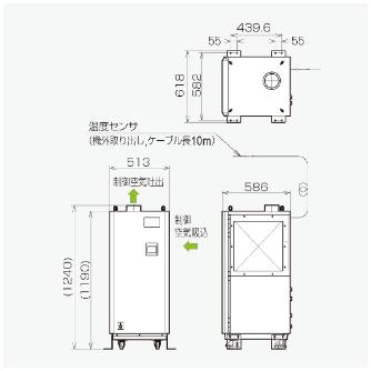 オリオン機械（株） 精密空調機 PAP 精密空調機 PAP05C1-W