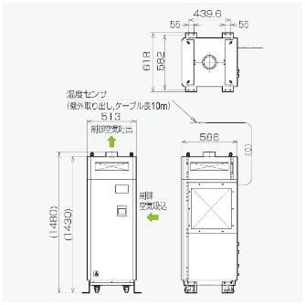 オリオン機械（株） 精密空調機 PAP 精密空調機 PAP05C1-FW