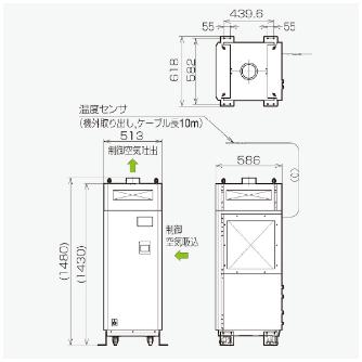 オリオン機械（株） 精密空調機 PAP 精密空調機 PAP05C1-FW1