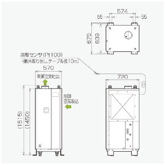 オリオン機械（株） 精密空調機 PAP 精密空調機 PAP10C1-W