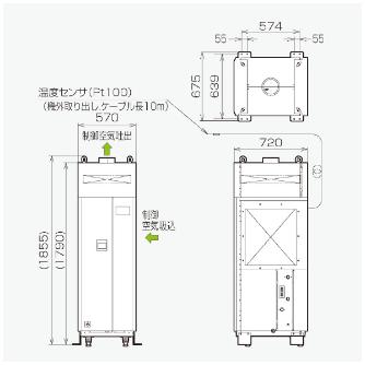 オリオン機械（株） 精密空調機 PAP 精密空調機 PAP10C1-FW