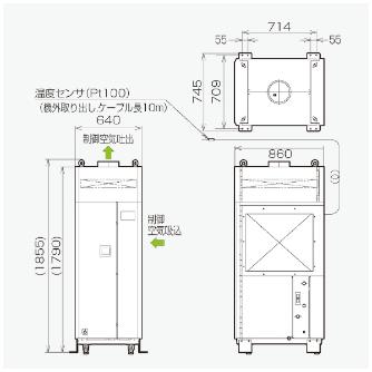 オリオン機械（株） 精密空調機 PAP 精密空調機 PAP20C1-FW1