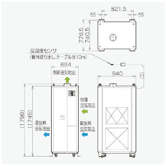 オリオン機械（株） 精密空調機 PAP 精密空調機 PAP10A2-K
