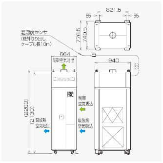 オリオン機械（株） 精密空調機 PAP 精密空調機 PAP10A2-FK