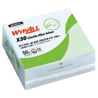 日本製紙クレシア（株） 不織布ワイパー ワイプオール X50 不織布ワイパー　ワイプオール／大箱単位 60660 X50 4ﾂｵﾘ