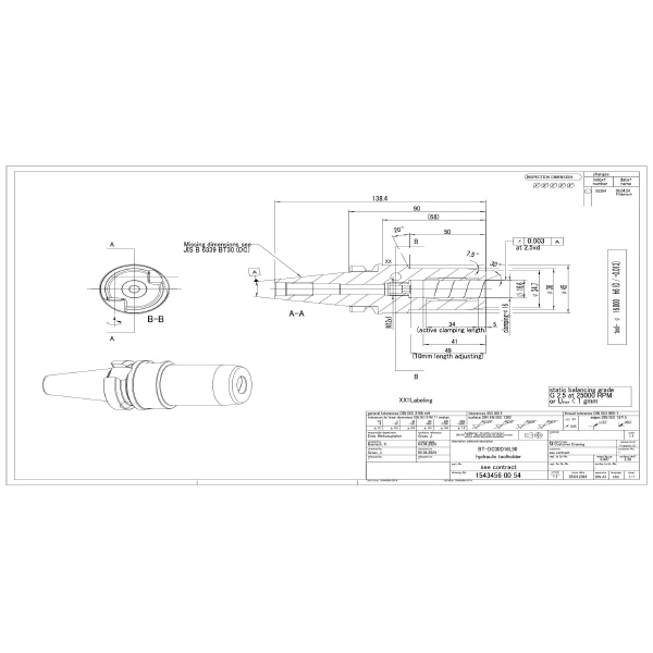 ヤマゼン YZ-GERMANY ハイドロホルダ BT ＹＺ－ＧＥＲＭＡＮＹ　ハイドロホルダ BT-DC30D16L90