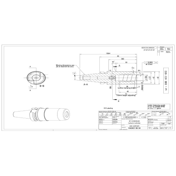 ヤマゼン YZ-GERMANY ハイドロホルダ BT ＹＺ－ＧＥＲＭＡＮＹ　ハイドロホルダ BT-DC30D20L90