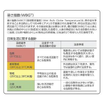 （株）日本緑十字社 LED熱中症予防表示板 375734 ＬＥＤ熱中症予防表示板（屋内用） 375734