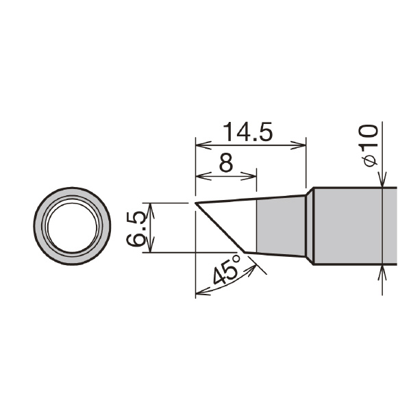 太洋電機産業（株） 替こて先 PX－480用 封紙 PX 替こて先　ＰＸ－４８０用　封紙 PX-48RT-6.5C