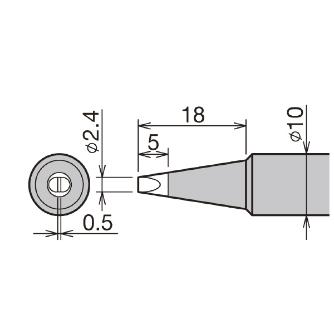 太洋電機産業（株） 替こて先 PX－480用 封紙 PX 替こて先　ＰＸ－４８０用　封紙 PX-48RT-2.4D