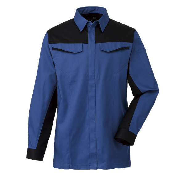 日新被服（株） 長袖シャツ R5541-30 長袖シャツ R5541-30-3L ﾌﾞﾙｰ