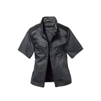 日新被服（株） 半袖ブルゾン TR3552-54 半袖ブルゾン TR3552-54-LL ｼｯｸﾌﾞﾗｯｸ